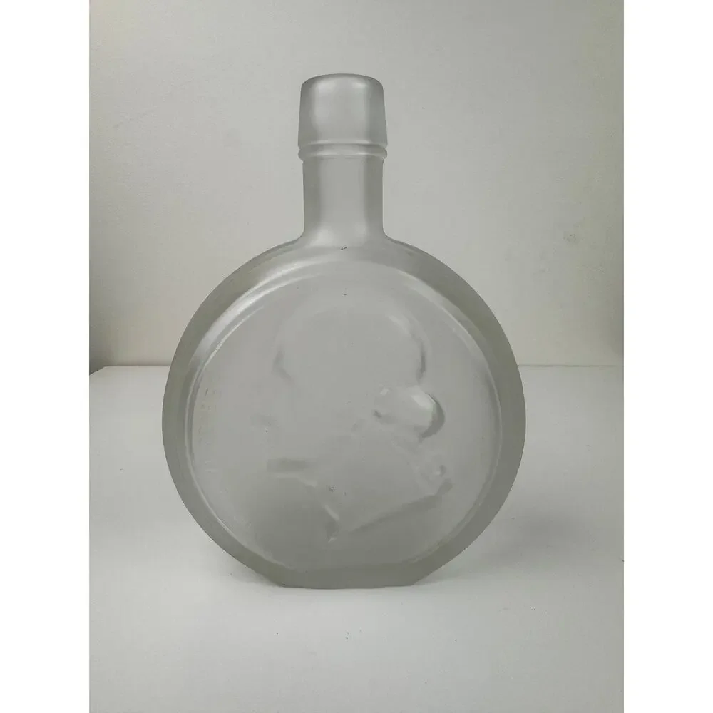 VINTAGE Wheaton George Washington Frosted Glass President Decanter Bottle